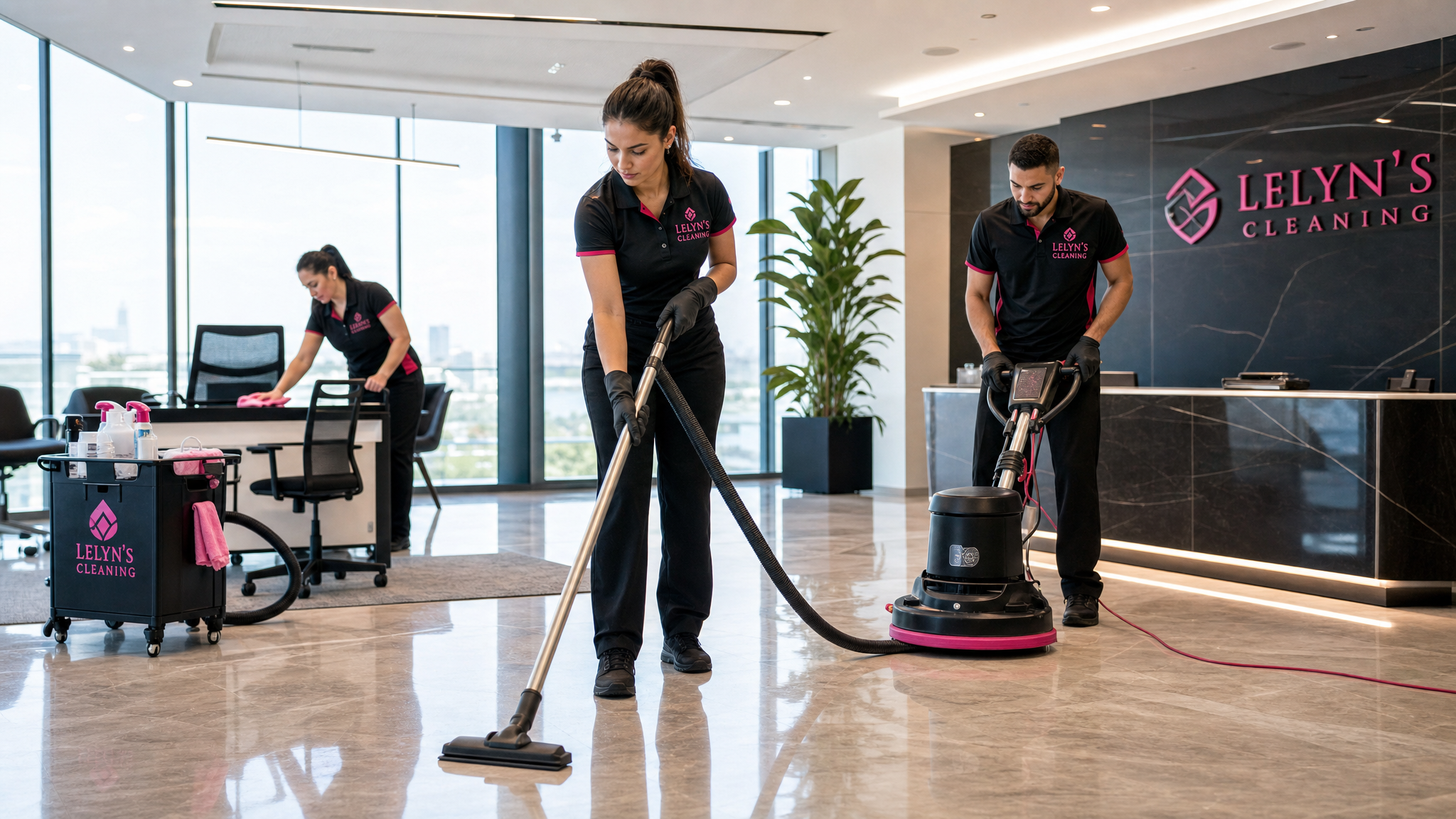 Lelyn's Cleaning commercial team