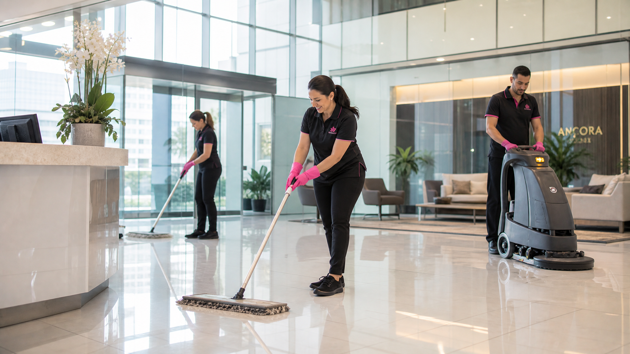 Modern office cleaning service